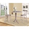 International Concepts Round 42 in Rd Pedestal Bar Height Table, 2 Bar Height Stools, Washed Gray Taupe, 42 W, 42 L, Wood K09-42DPT-S6133-2 - alternate 3